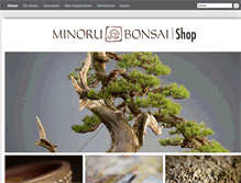 Tablet Screenshot of minorubonsai-shop.de